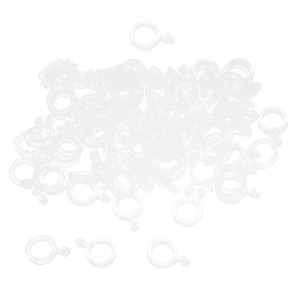 200pcs Elastic Baitbands for Carp fishing Pellets Bait Bands Transparent Rubber Rings Baits Bander Holder Boilie Stops