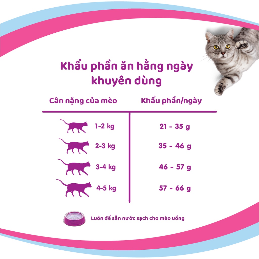 Đồ Ăn Cho Mèo Lớn Whiskas Vị Cá Biển Túi 480g