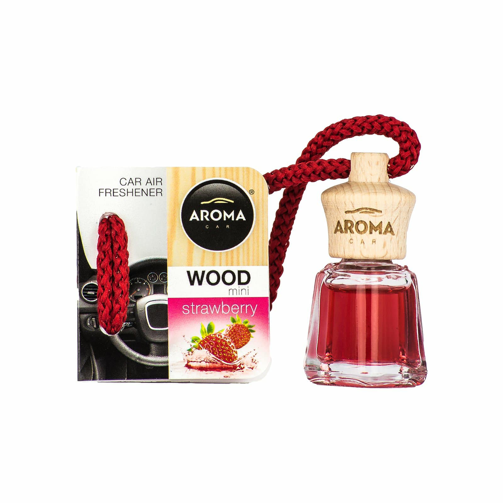 Tinh dầu treo Aroma Car Wood Mini 4ml Strawberry