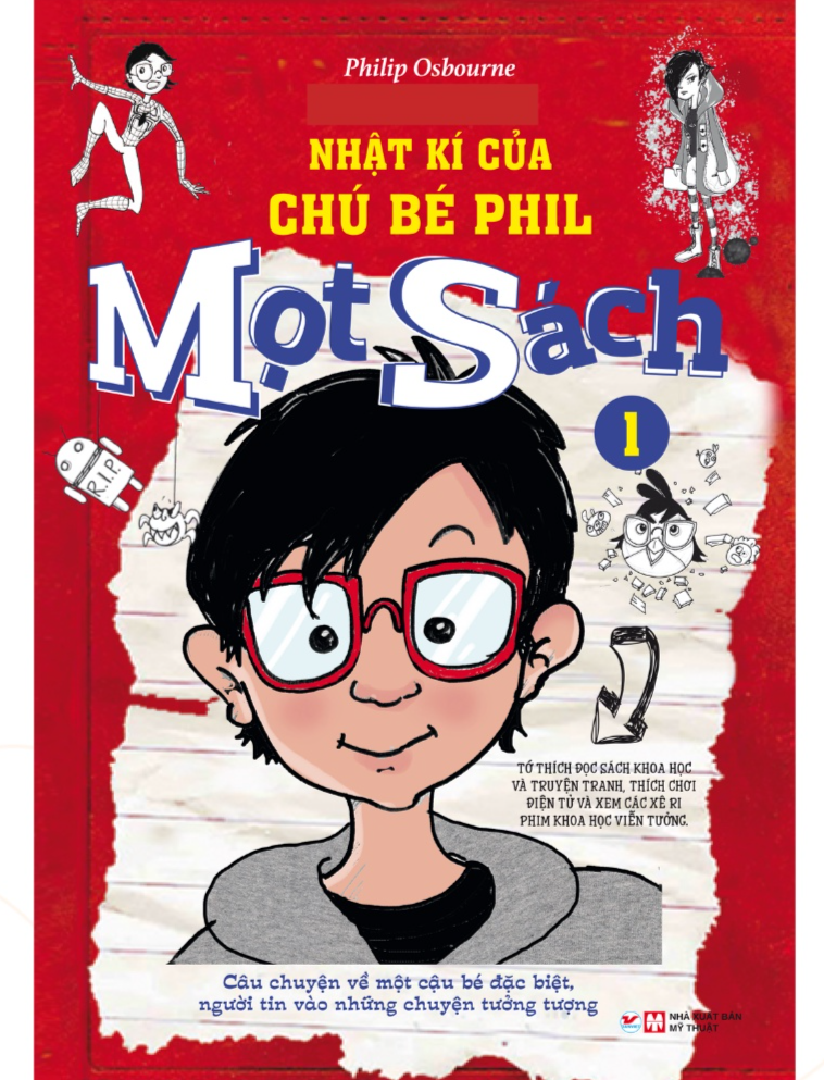 Combo Nhật Ký Chú Bé Phil Mọt Sách  - Tặng kèm 05 postcard độc quyền - Bản Quyền