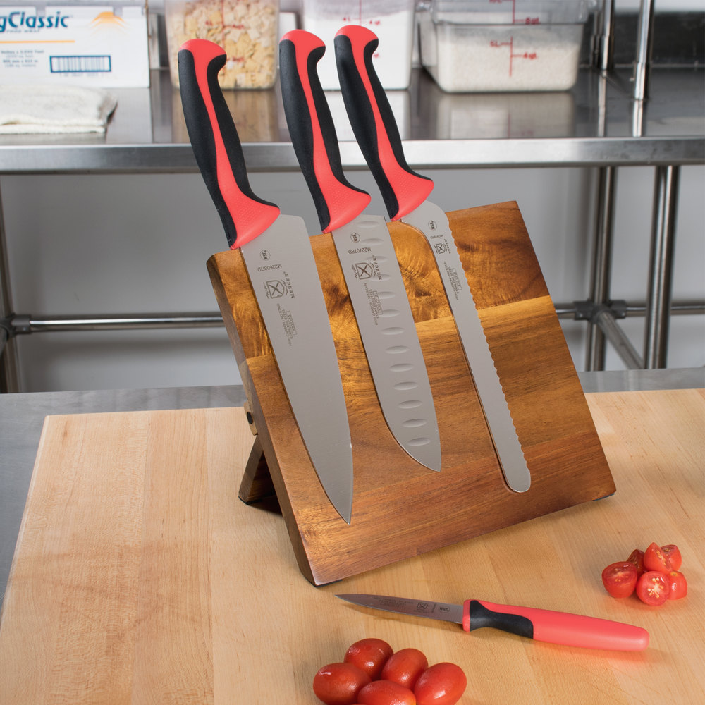 Bộ Dao Làm Bếp Món Cao Cấp Chuôi Nhựa Mềm Nhiều Màu, Chính Hãng Mỹ Mercer Culinary Cutlery