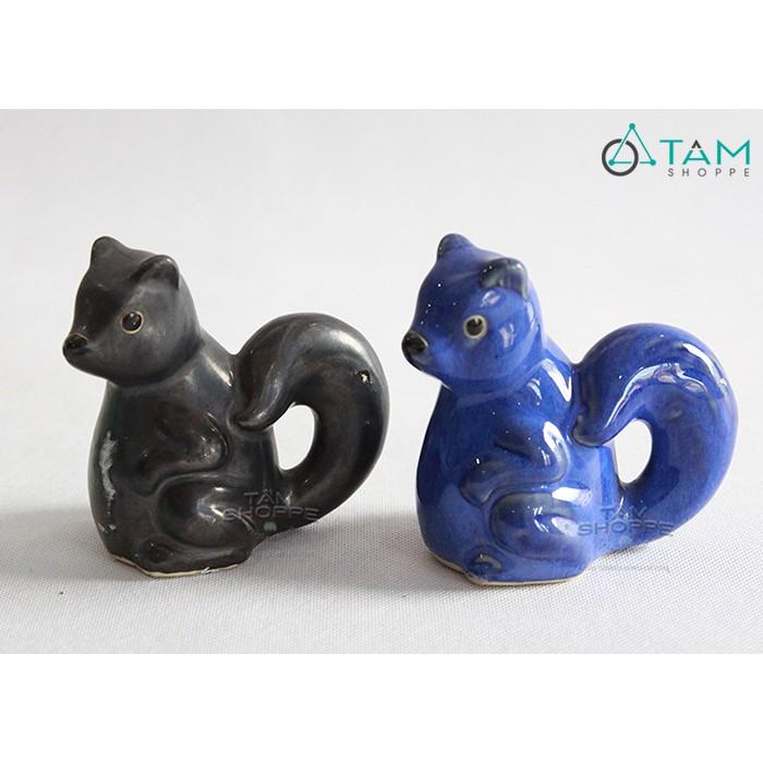 Tượng con Sóc bằng Gốm cỡ nhỏ