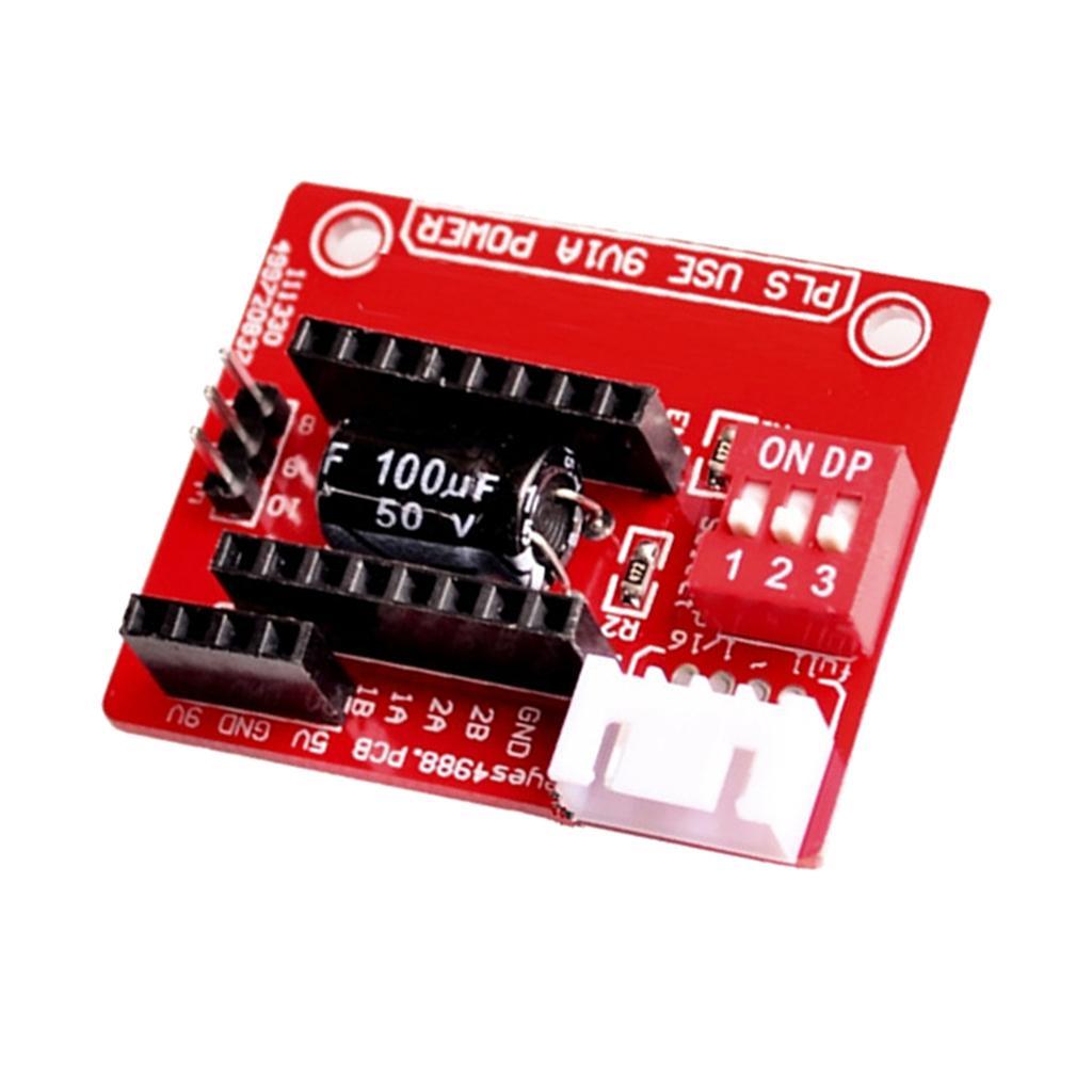 A4988 DRV8825 3D Printer Stepper Motor Driver Control Expansion Board Red