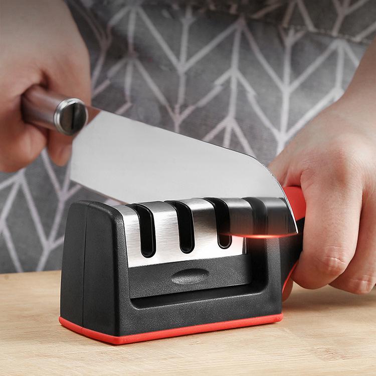Dụng cụ mài dao 3 lưỡi tiện dụng cho nhà bếp