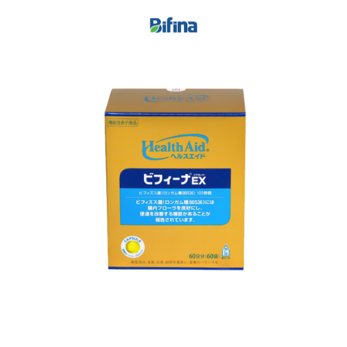 Men vi sinh Bifina Nhật Bản - Tăng Sức Đề Kháng, Hệ Miễn Dịch, Loại EX, Hộp 60 gói