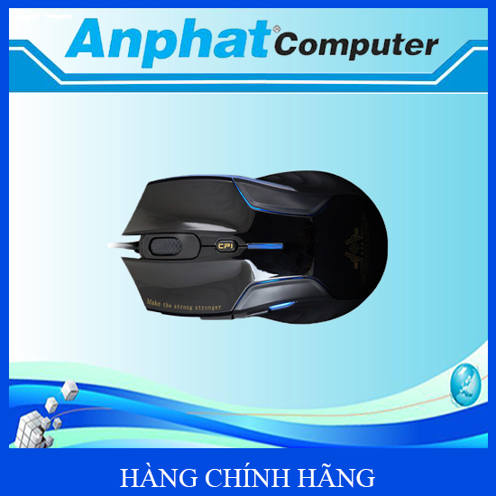 Chuột máy tính có dây Gaming Newmen N5000S (LED, Silent switch), Black.NEW V1 - Hàng chính hãng