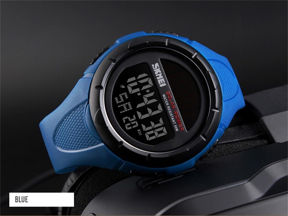 Hình ảnh Đồng hồ nam kỹ thuật số SKMEI 1405 Đồng hồ đeo tay Analog Thời trang Thể thao Dây da chống thấm nước 5ATM  