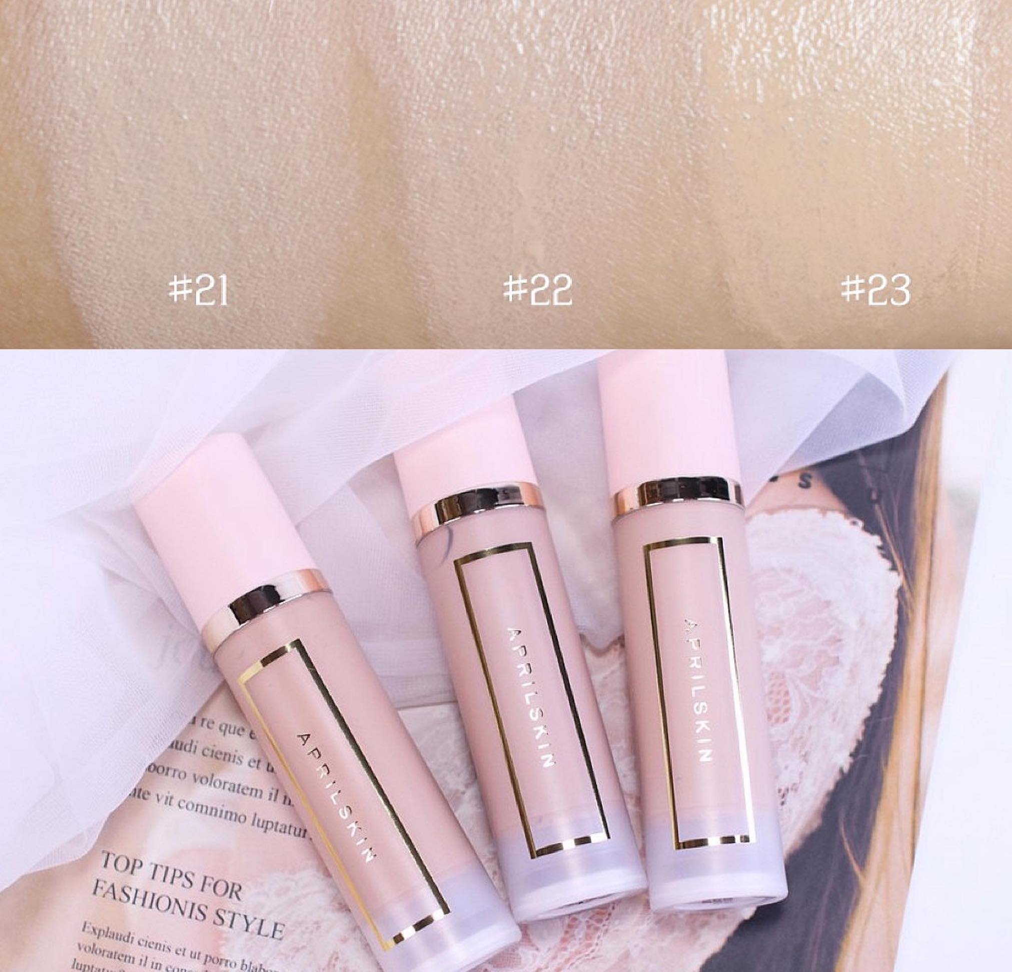 Kem Nền Che Phủ Hoàn Hảo, Lâu Trôi AprilSkin Perfect Cover Fit Foundation 32ml + Tặng Kèm 1 Băng Đô Tai Mèo (Màu Ngẫu Nhiên)