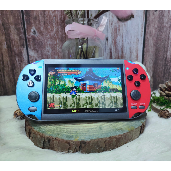 Máy Chơi Game Nintendo X7 Plus Màn Hình 4,3 Inch Bộ Nhớ 8 Gb Tích Hợp Gần 900 Trò