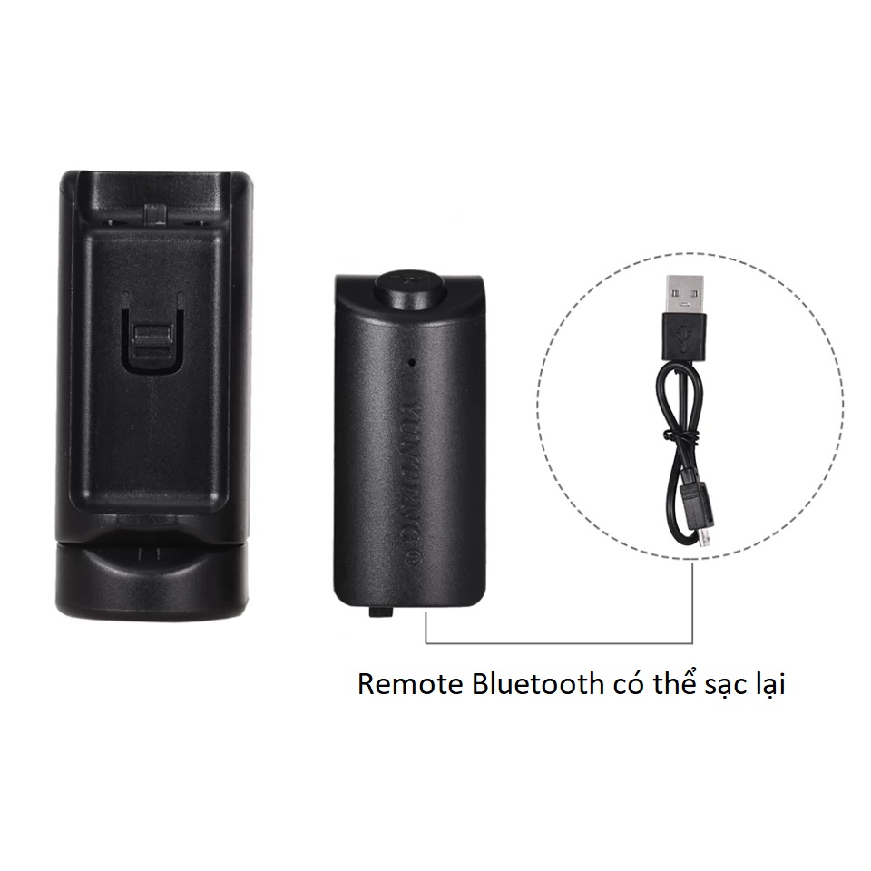 Đầu kẹp điện thoại kèm remote bluetooth yunteng 3281 phụ kiện du lịch - Hàng nhập khẩu