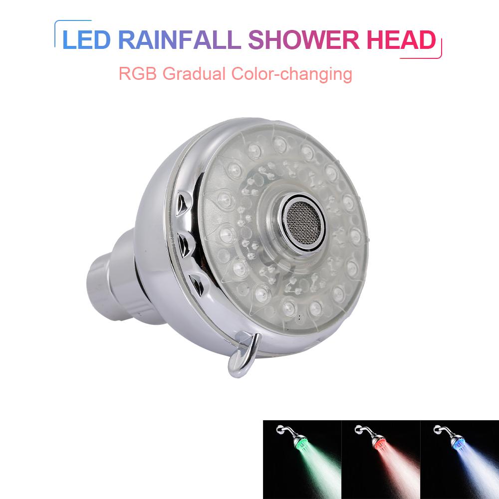 Đầu vòi hoa sen dạng mưa có đèn led có thể tự động thay đổi màu sắc
