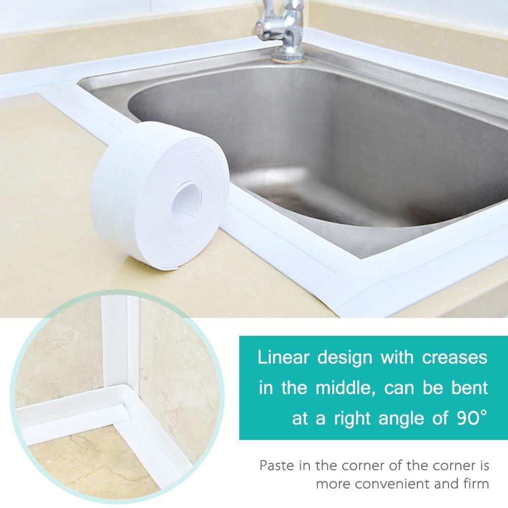 Băng Keo PVC Dán Viền Bếp Chống Dầu Mỡ Băng Dính Dán Mép Tường Chống Ẩm Mốc