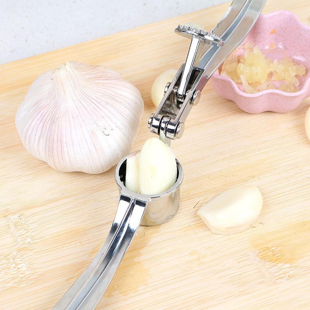 Professional Garlic Press Stainless Steel Crusher Slicer Squeezer Tools