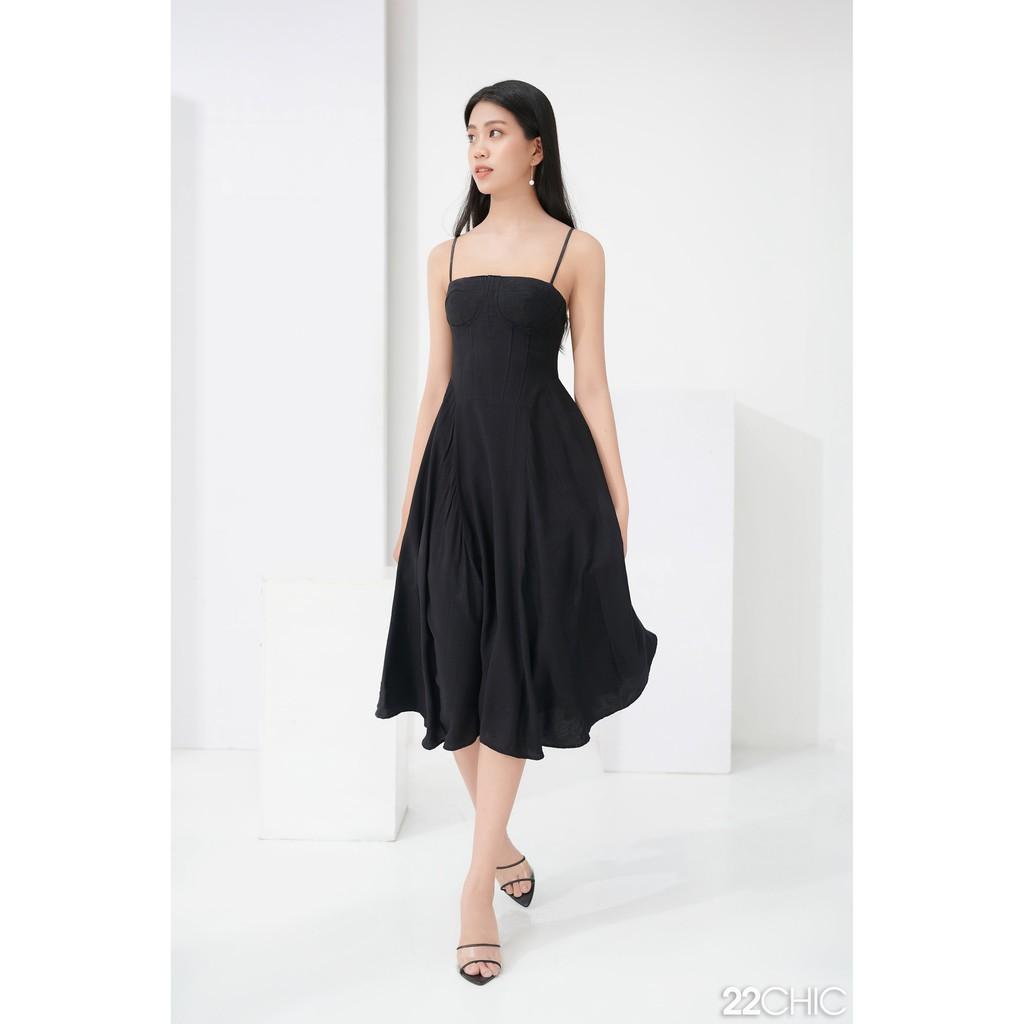 Đầm xòe hai dây sang chảnh Black Swan Dress - 22CHIC