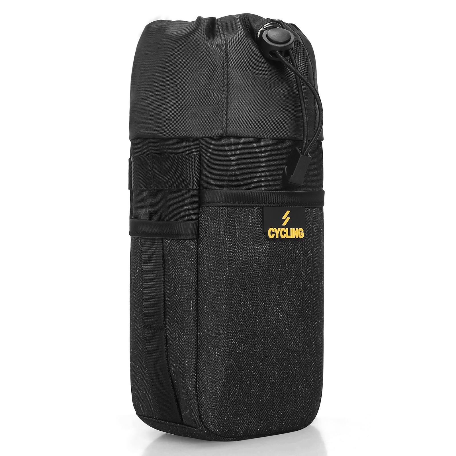 Bicycle Water Bottle Bag Bike Bottle Holder Bag Cooler Bag Bike Seat Bag Pouch for MTB Mountain Road Bike Scooter