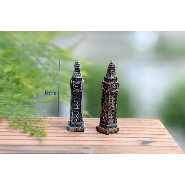 KHO-HN * Mô hình tháp đồng hồ Big Ben thích hợp trang trí tiểu cảnh, móc khóa, DIY