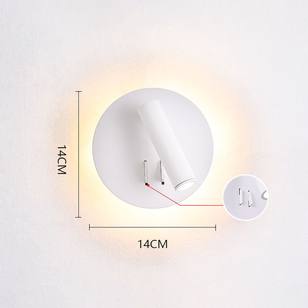 Đèn treo tường kèm rọi đa dụng 3 chế độ sáng trang trí phong cách hiện đại