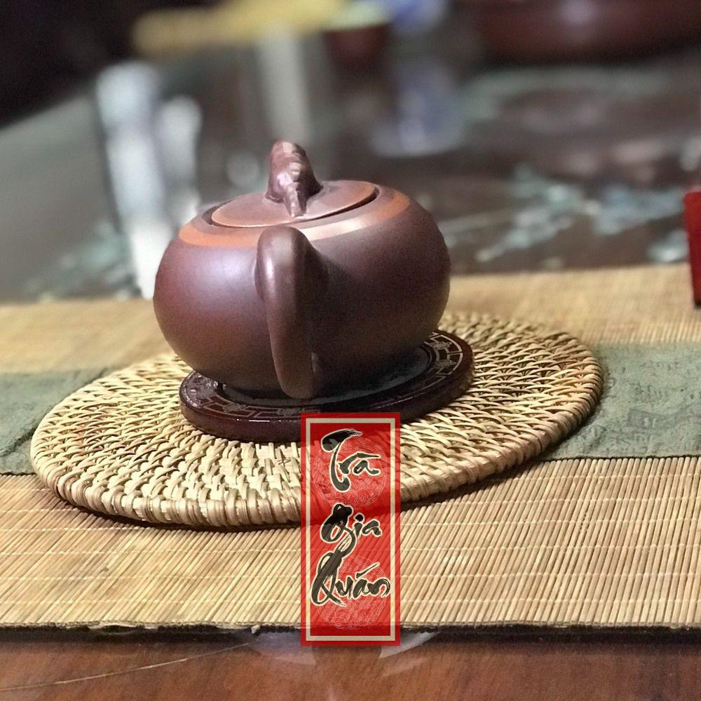 Ấm Trà Đạo Tử Sa Bát Tràng Họa Tiết Trơn Dáng Mai Hoa Dung Tích 220ml  ABTTH 10