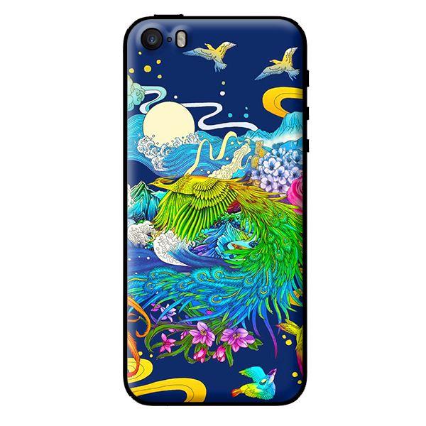 Ốp in cho iPhone 5s Phượng Hoàng Xanh - Hàng chính hãng