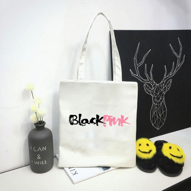 Túi tote túi vải Kpop Black Pink trẻ trung tiện lợi