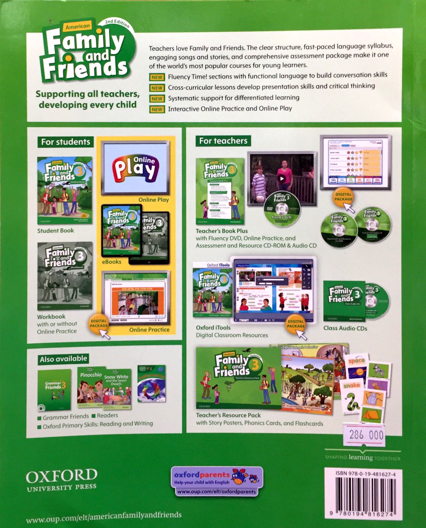 American Family and Friends 3: Student Book (With Digital Package) (2nd Edition)