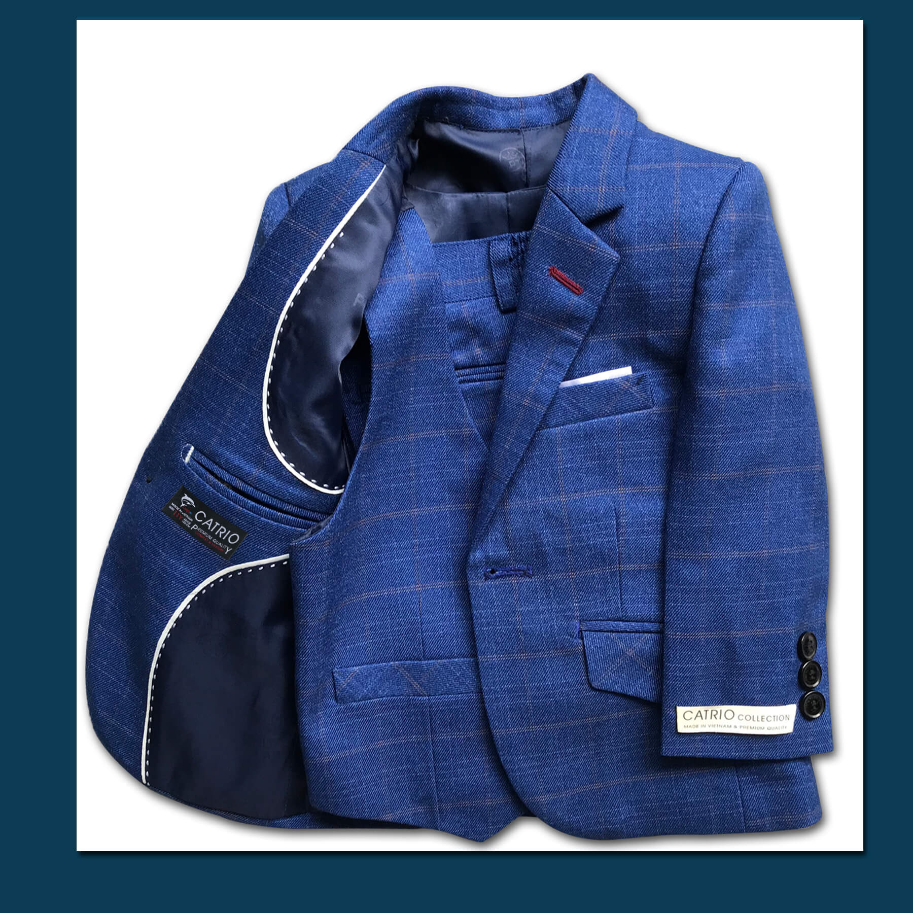 BỘ ĐỒ VEST BÉ TRAI CATRIO PCT C20 CHO TRẺ EM TỪ 2 TUỔI ĐẾN 7 TUỔI THUỘC BST QUẦN ÁO COMPLET VESTON TRẺ EM CATRIO MÙA THU ĐÔNG 2021
