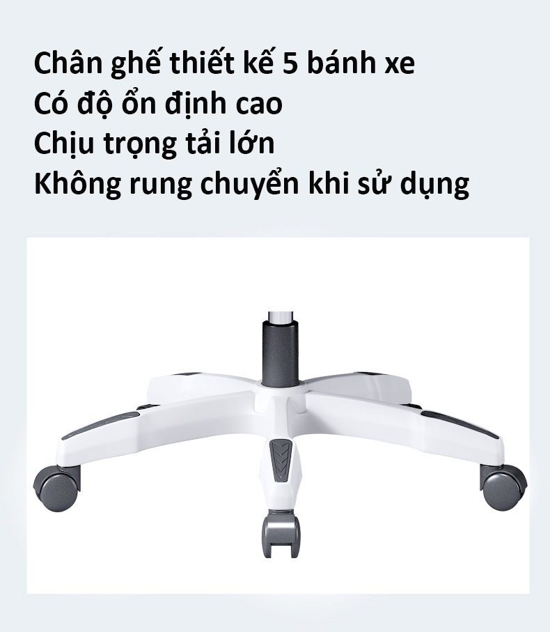 Ghế Văn Phòng GVP-220 – Ghế Xoay Công Thái Học – Có Tựa Đầu, Gác Chân, Ngả Lưng Bảo Vệ Cột Sống – Phiên Bản Mới Nhất – Hàng Nhập Khẩu