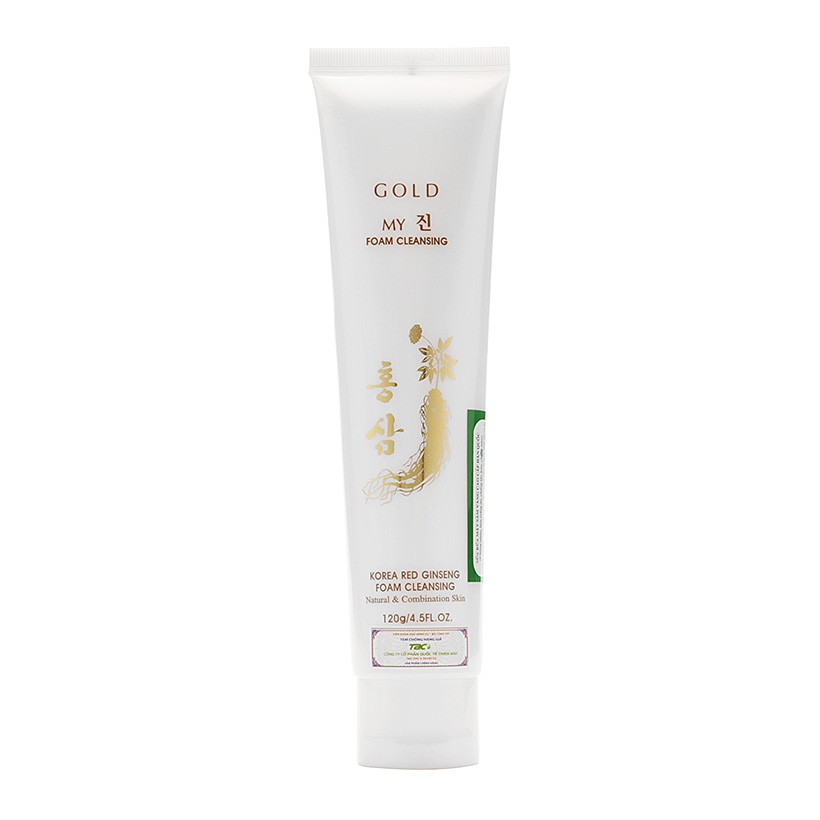 Sữa rửa mặt sâm vàng My gold ngăn ngừa lão hóa 120ml tặng kèm móc khóa