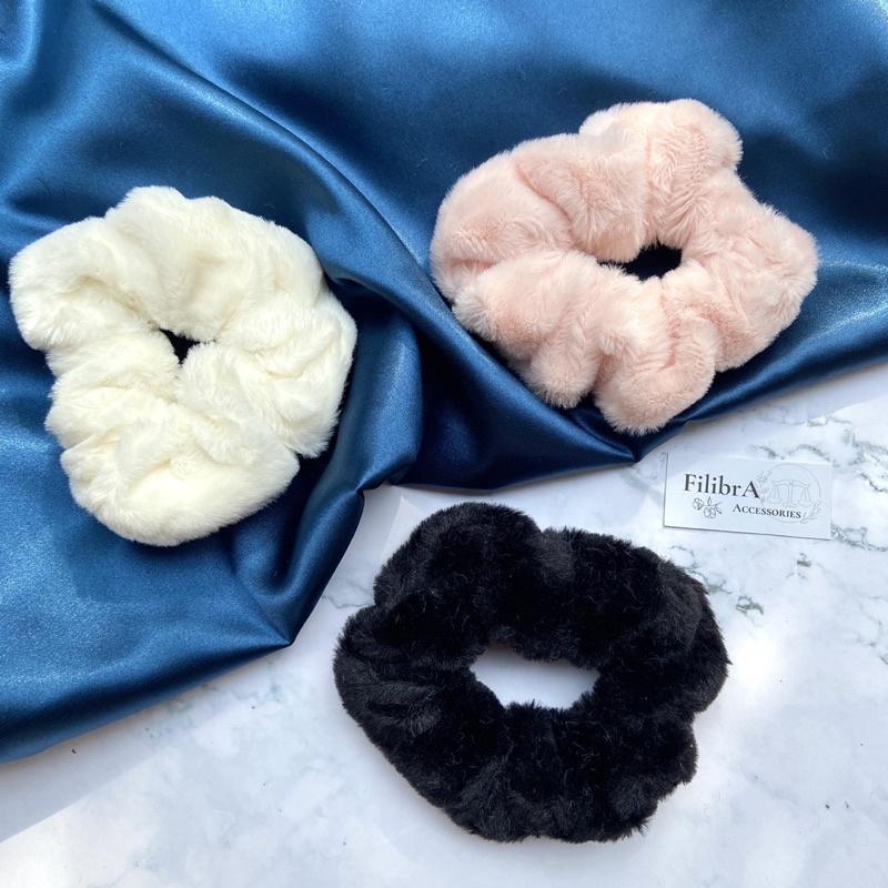 Dây cột tóc lông nhung, scrunchies lông mịn mềm phụ kiện tóc CT027 - Filibra