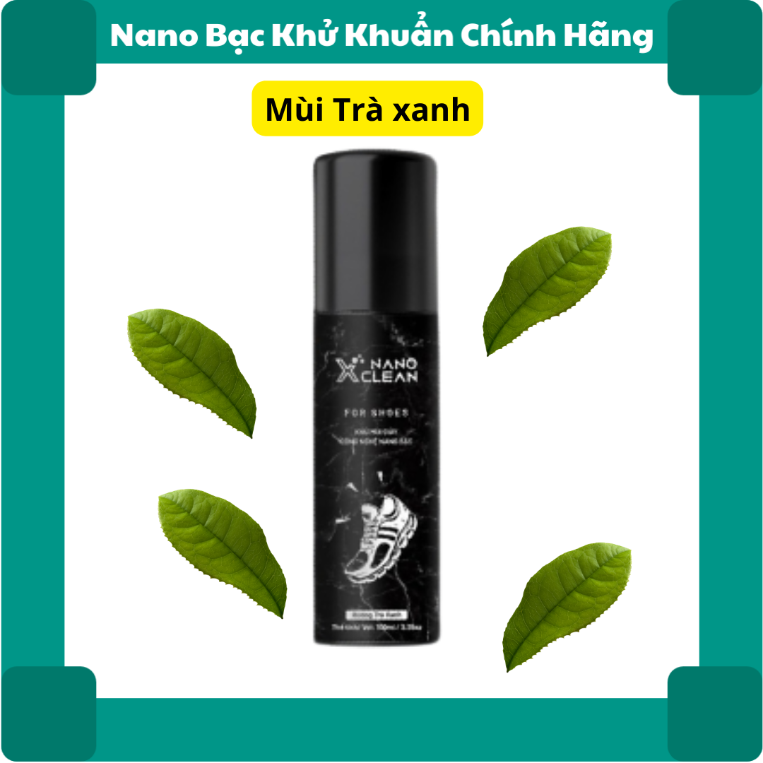 Chai xịt khử mùi giày Nano Xclean 100 ML