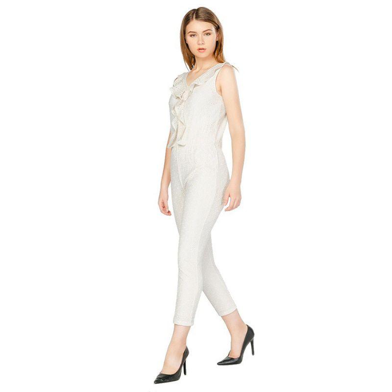 Jumpsuit Phối Bèo Thanh Lịch Cho Nữ