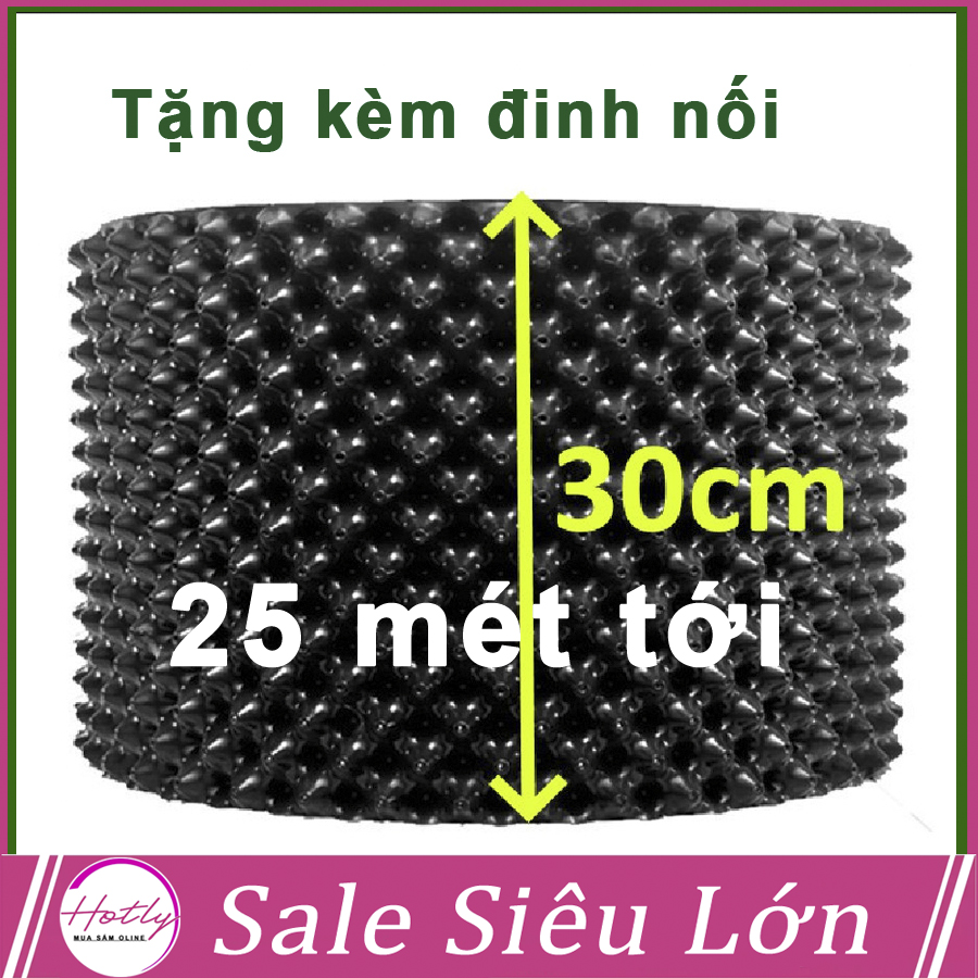 25 MÉT Bầu ươm cây V6 CAO 30CM dày 6mm, cắt theo mét dài khách đặt, tặng ốc vít-77900