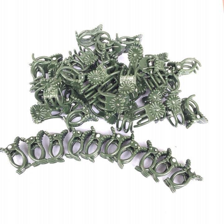 50 Kẹp Hình Con Bướm Dùng Để Kẹp Cành Cây, Cành Hoa Lan - Màu Xanh