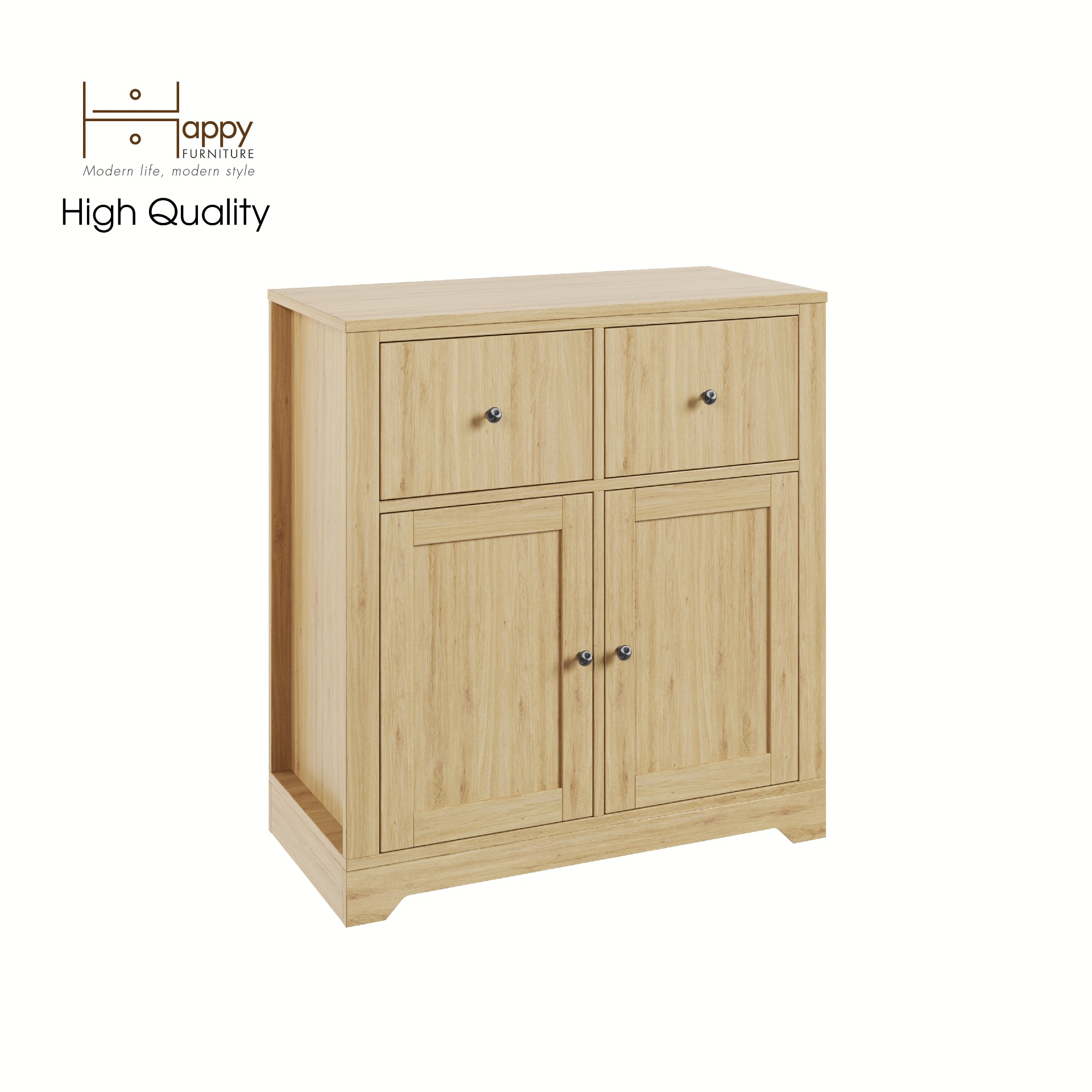[Happy Home Furniture] CANA,  Tủ kết hợp kệ đựng đồ 2 cửa mở,  80cm x 40cm x 87cm ( DxRxC), TCM_004