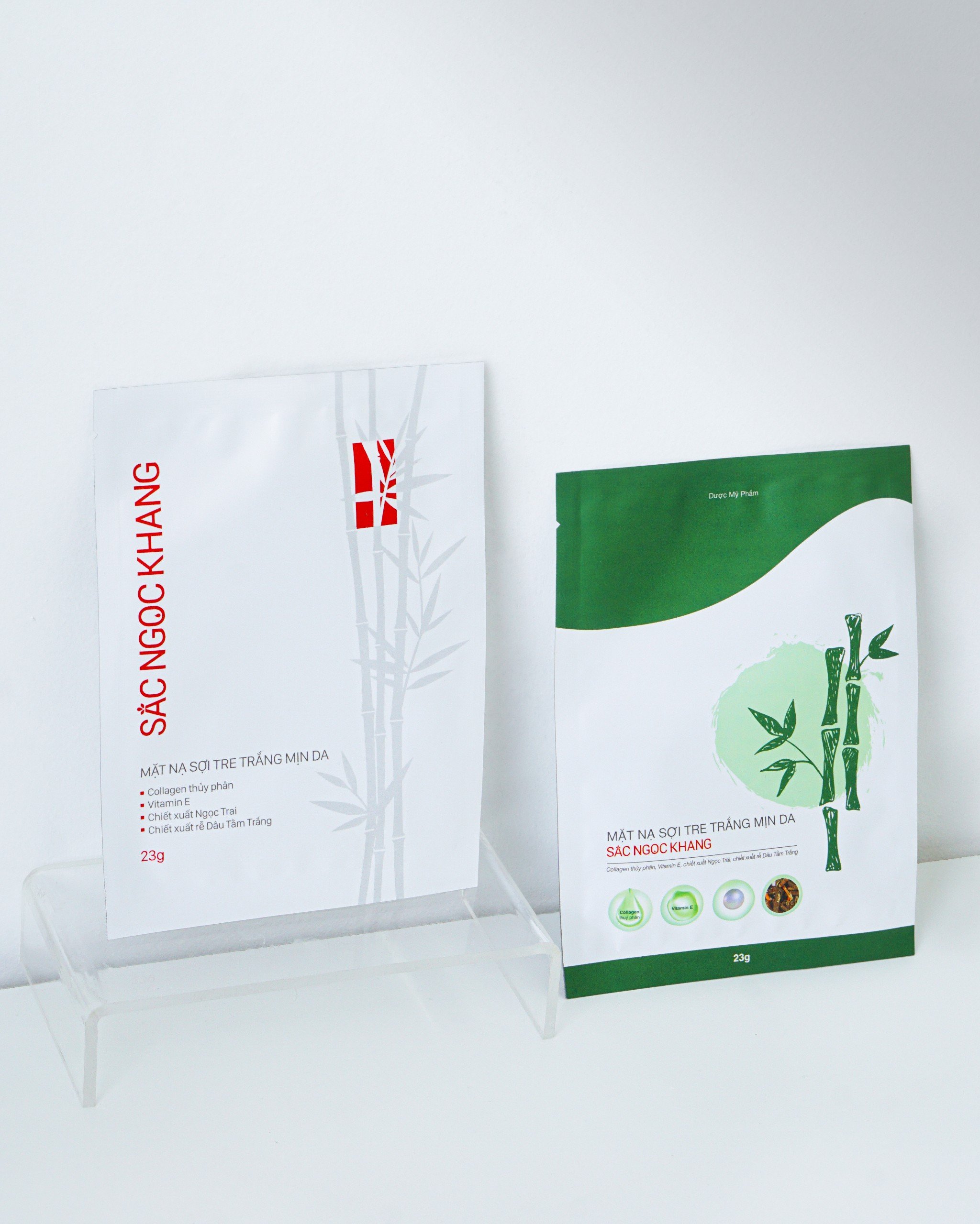 [NEW] Mặt nạ sợi tre Sắc Ngọc Khang trắng mịn da