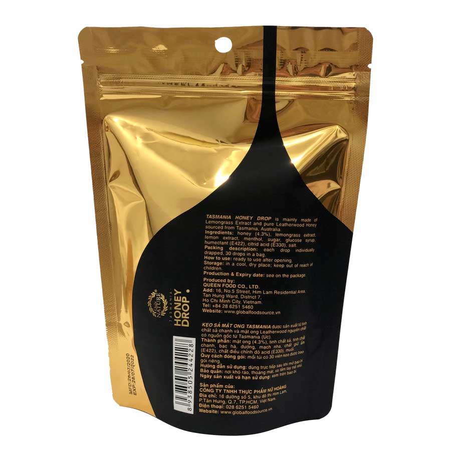 Kẹo Sả Mật Ong Honey Drop Leatherwood Only Nature