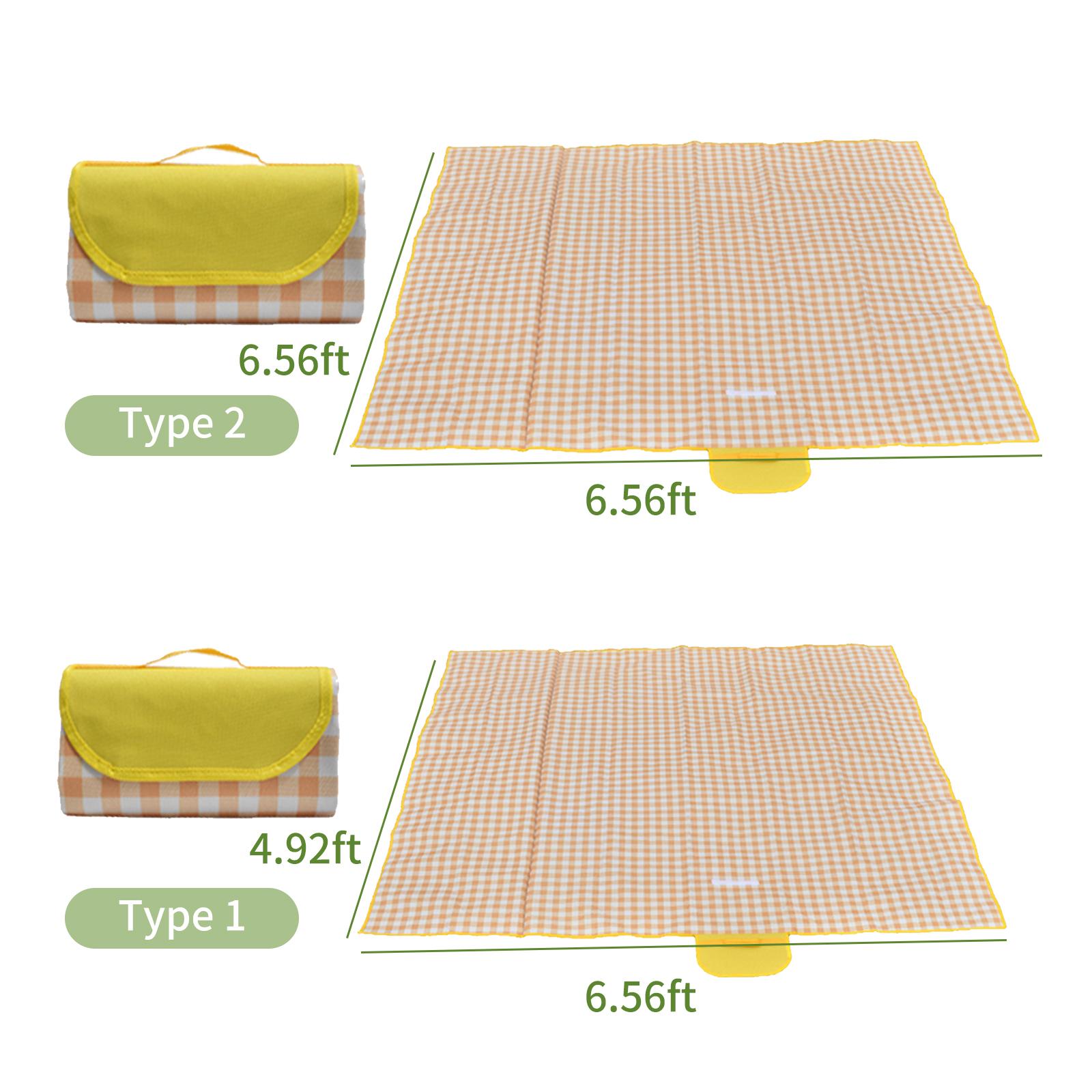 Chăn đi dã ngoại ngoài trời không thấm nước Sandproof Garden Garden có tay cầm dễ dàng xếp gọn