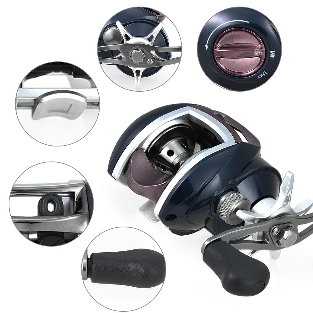 Cuộn câu cá đúc 6 ổ bi inox + 1ổ lăn, tỷ số truyền tốc độ siêu cao 8.1: 1
