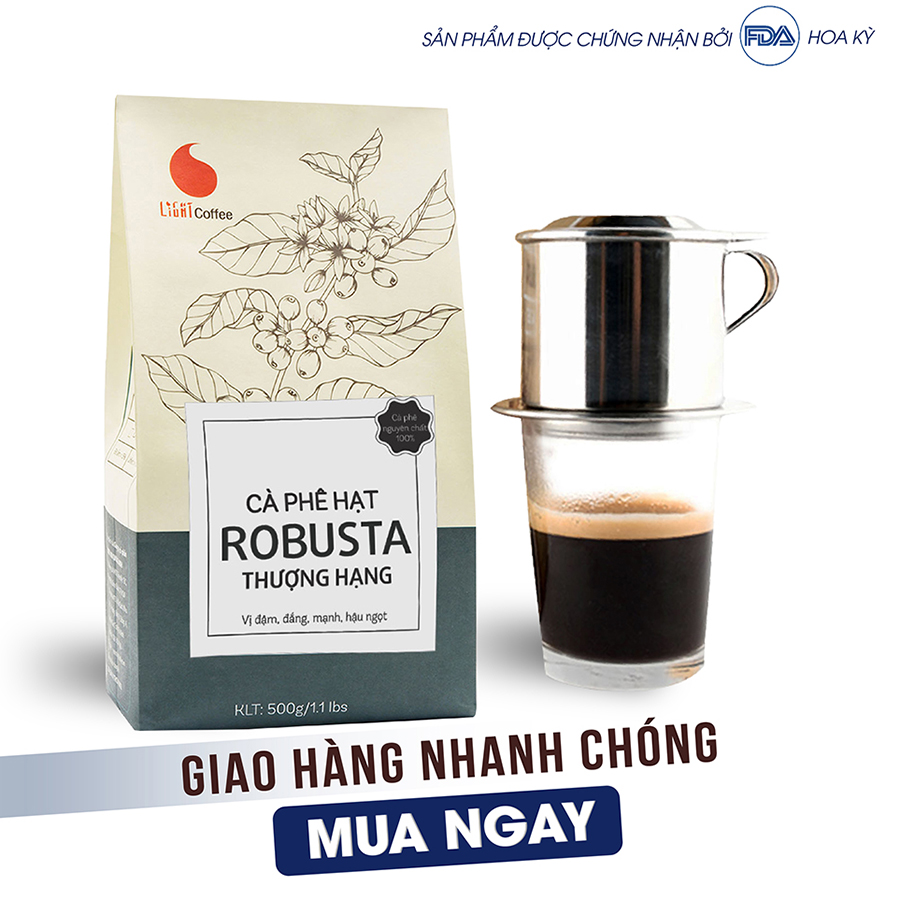 Cà phê hạt Thượng hạng Light coffee 500g