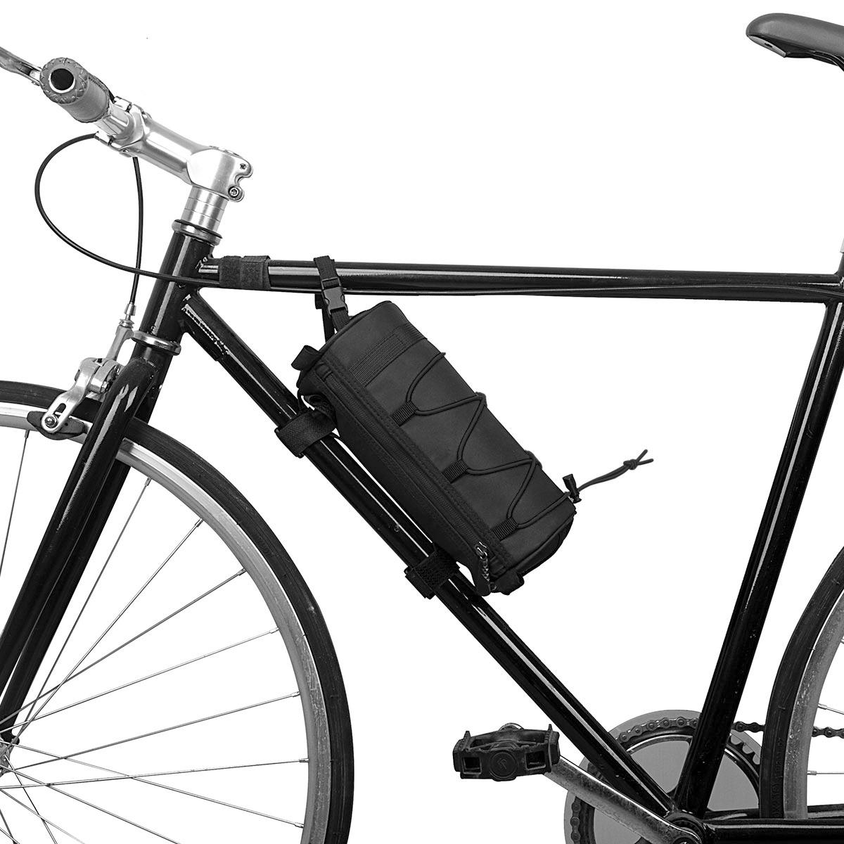 Bike Handlebar Bag Multifunctional Mountain Bike Front Bag Bicycle Frame Bag Shoulder Bag Cycling Storage Pouch Pannier