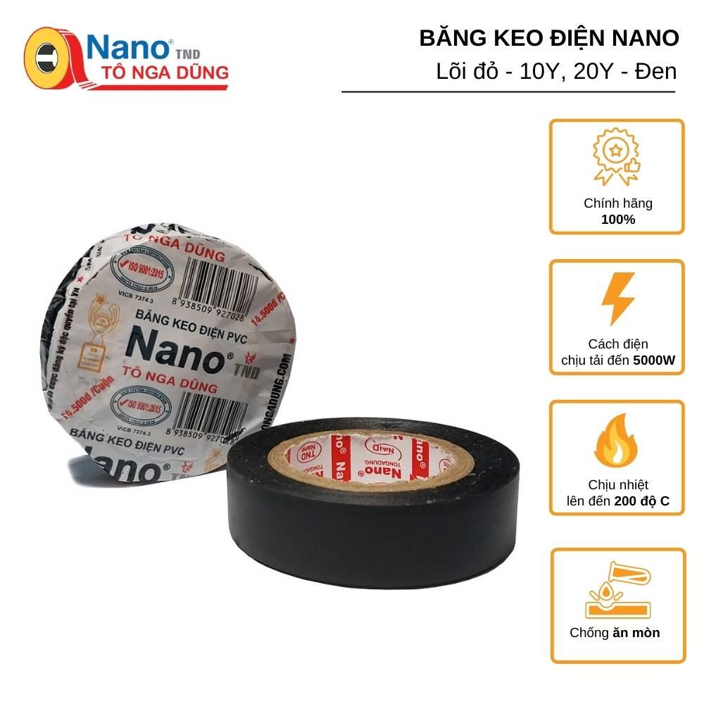 Băng Keo Điện Nano TÔ NGA DŨNG Lõi đỏ
