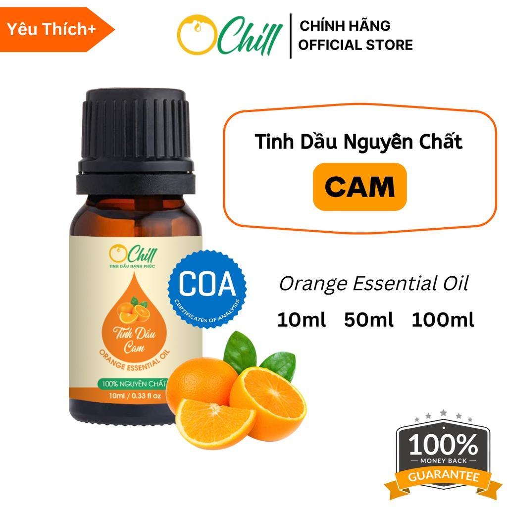 Tinh Dầu Cam OCHILL, Nguyên Chất 100%, Orange Essential Oil - Kiểm Định QUATEST, COA