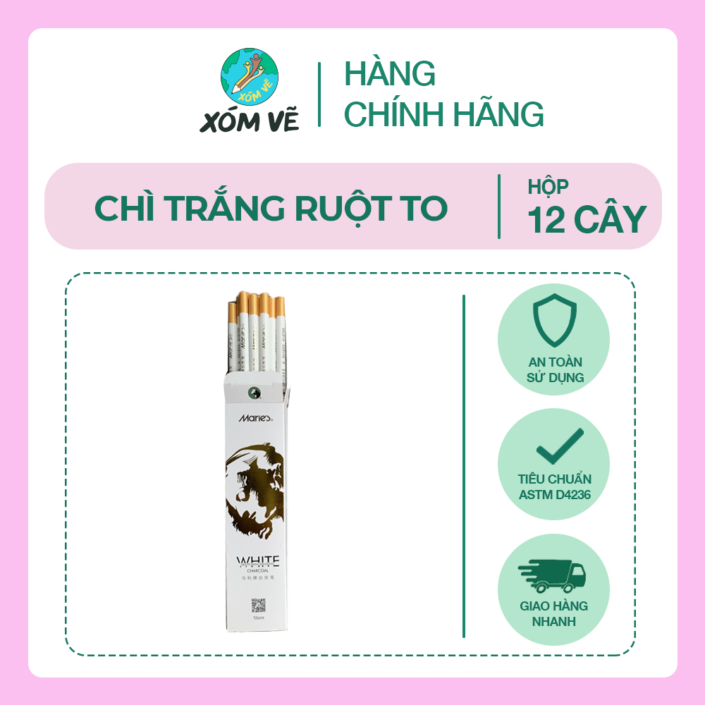 Chì trắng ruột to, 12 cây/hộp