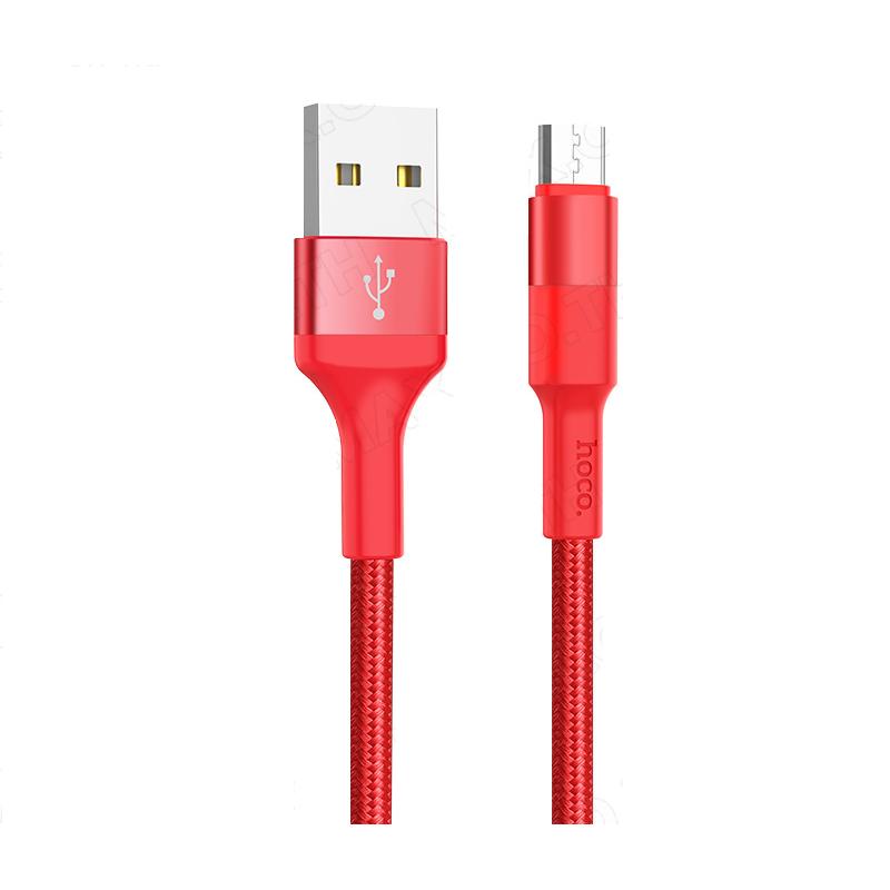 Cáp sạc Micro USB dây dù chống đứt Hoco X26 1M - Hàng Chính Hãng