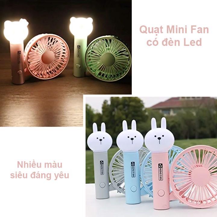 Quạt Mini Vouller Để Bàn Có Led Hình Thú Cưng Nhiều Màu  - Giao Hình Ngẫu Nhiên - Hàng  - Hàng Chính Hãng