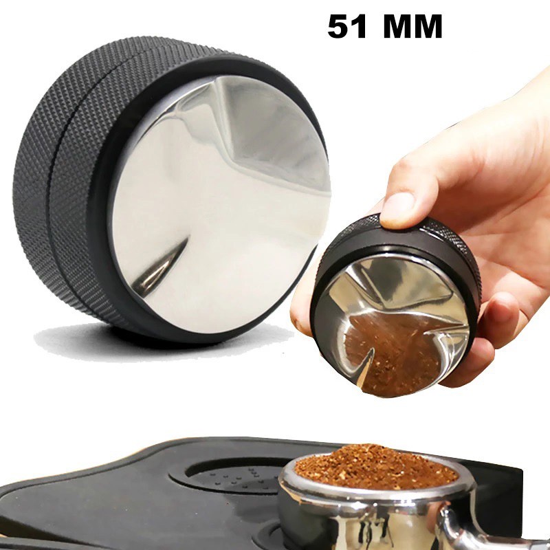 51mm Dụng cụ nén bột cà phê 2 trong 1 có độ sâu dùng để phân bố đều bột cà phê cho máy pha Espresso