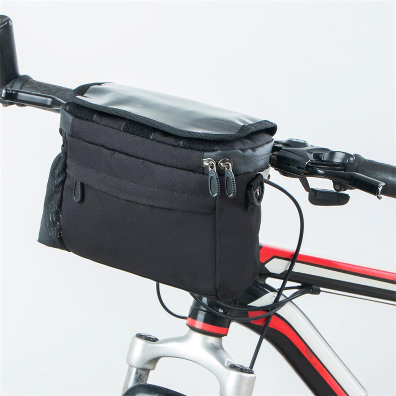 Bike Handlebar Bag  Front Tube Bag for Mountain Bikes Outdoor Sports