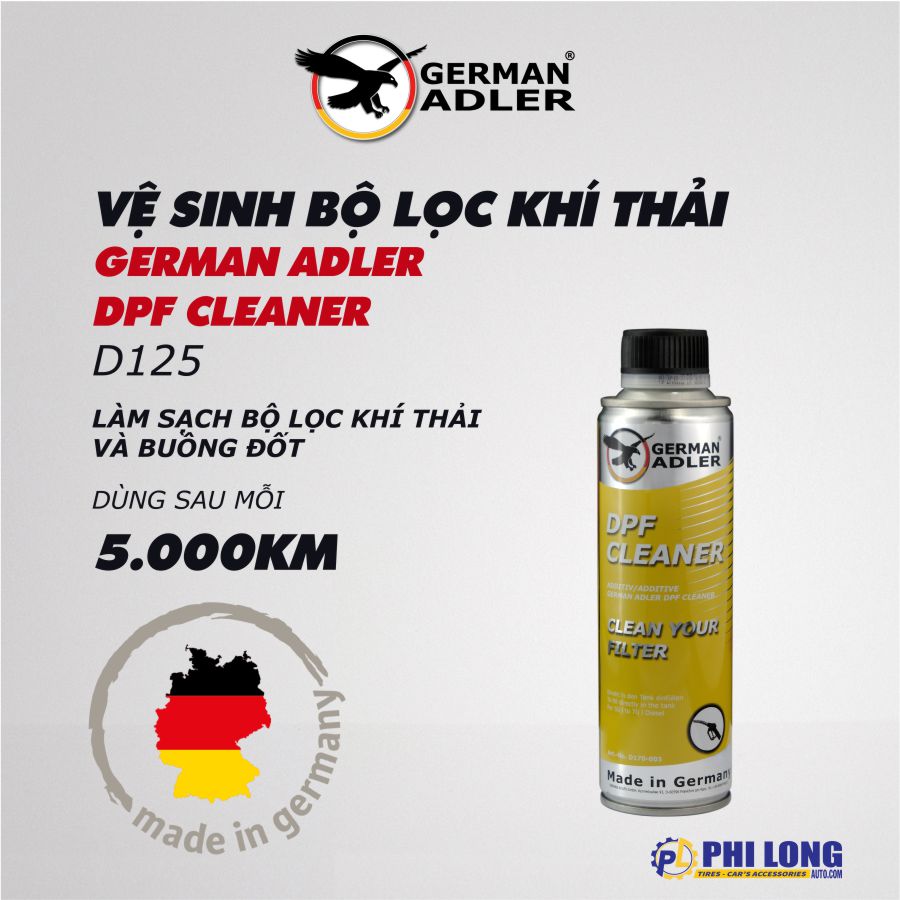 Dung dịch vệ sinh hệ thống khí thải GERMAN ADLER DPF CLEANER