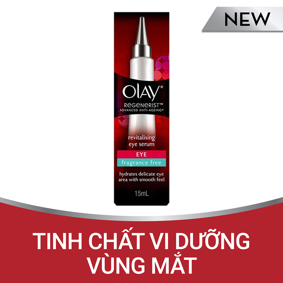 Tinh Chất Vi Dưỡng Vùng Mắt Olay Regenerist (15ml) (Tặng thanh massage đẩy tinh chất từ tính)