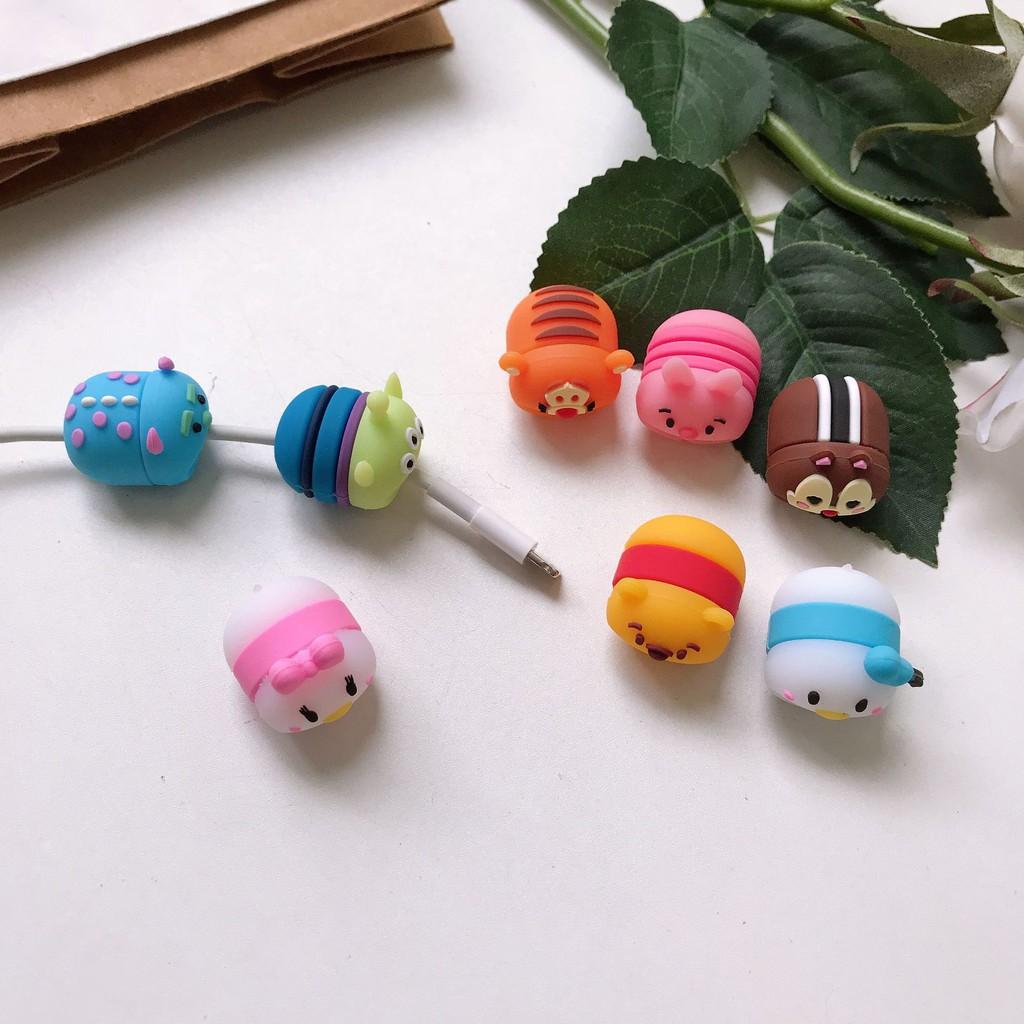 ️ NÚT CÁP BẢO VỆ CÁP SẠC ️ IPHONE TAI NGHE CHỐNG ĐỨT GẪY DÂY CUTE